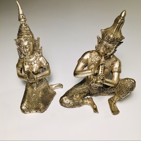 Artisan Pewter Buddha Statues